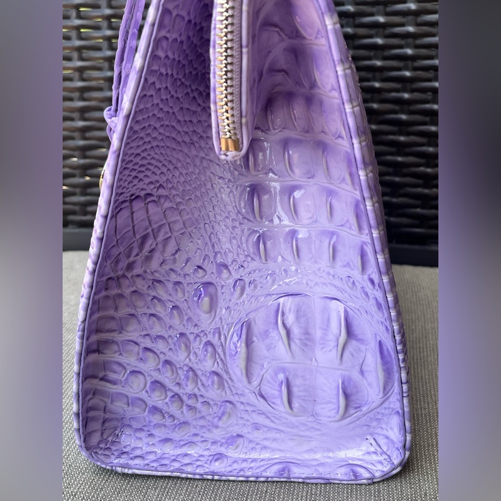 NWT BRAHMIN SET Small Caroline & Coin Wallet in GENTLE LAVENDER - Picture 7 of 17